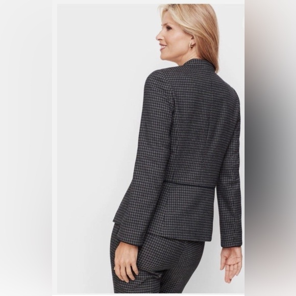 Talbots Houndstooth Pantsuit - Blue and Gray - Picture 2 of 16